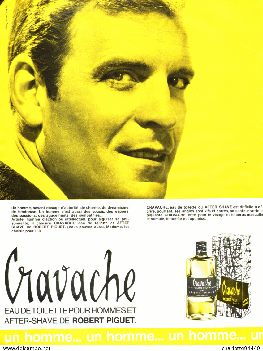 PUB PARFUM ( CRAVACHE ) De " ROGER PIGUET " 1966 ( 1 ) - Sin Clasificación