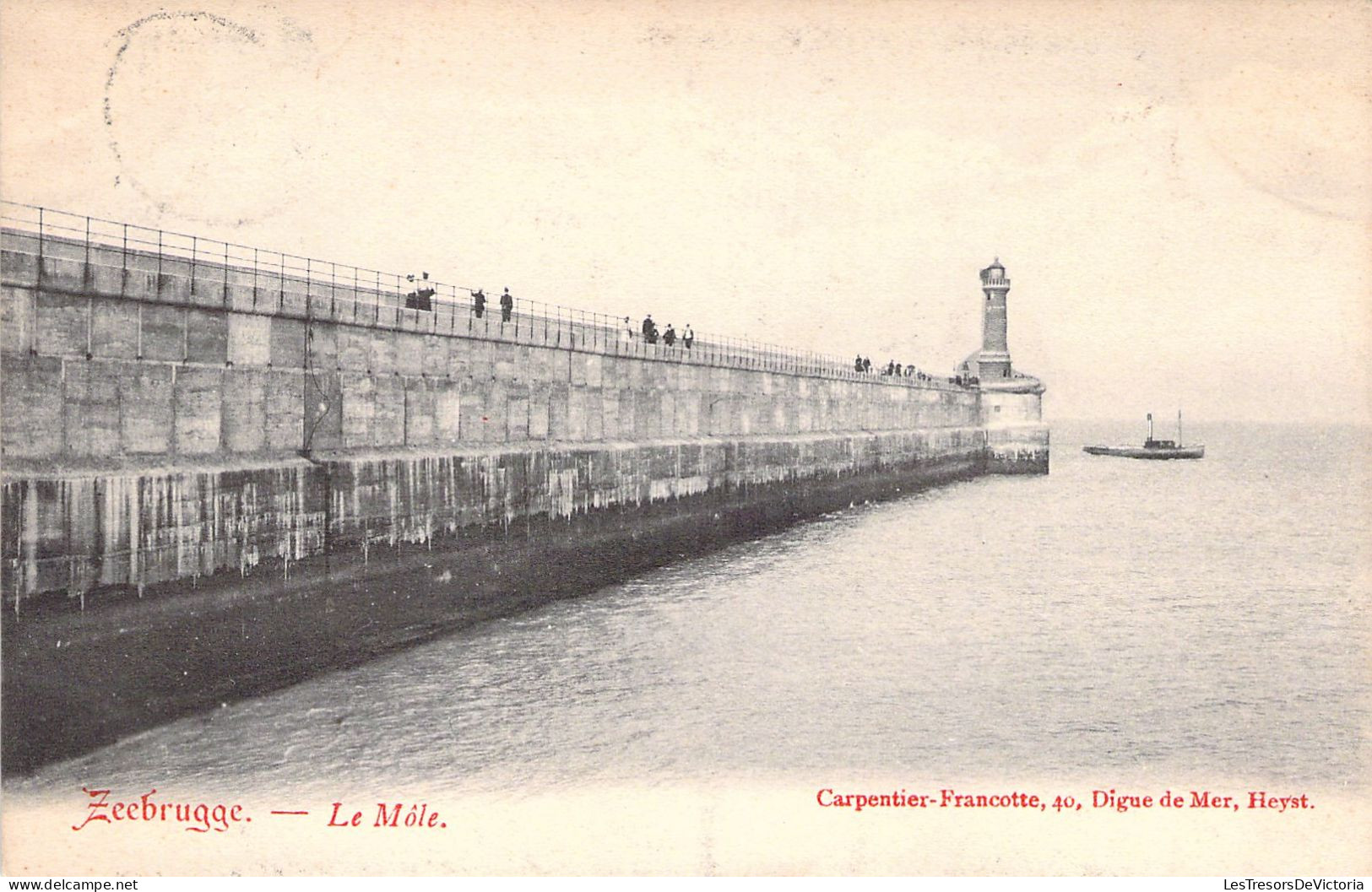 ZEEBRUGGE - Le Môle - Carte Postale Ancienne - Zeebrugge