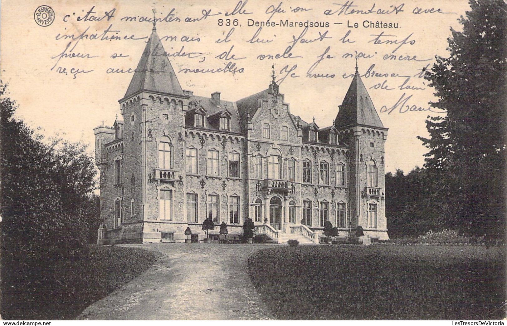 DENEE MAREDSOUS - Le Château - Carte Postale Ancienne - Autres & Non Classés