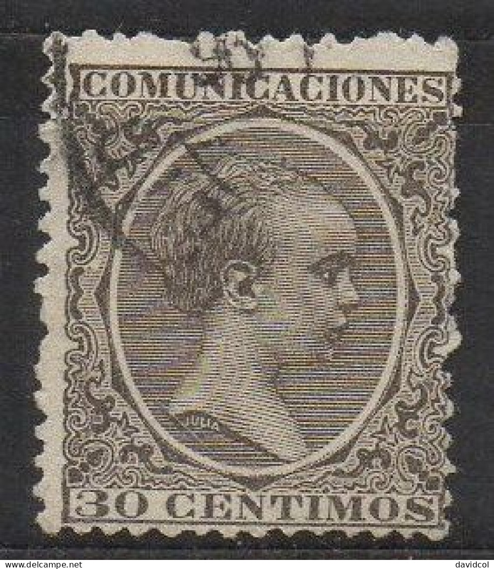 2462B - SPAIN - 1889 - SC #:264 - USED - KING ALFONSO XIII - Usados