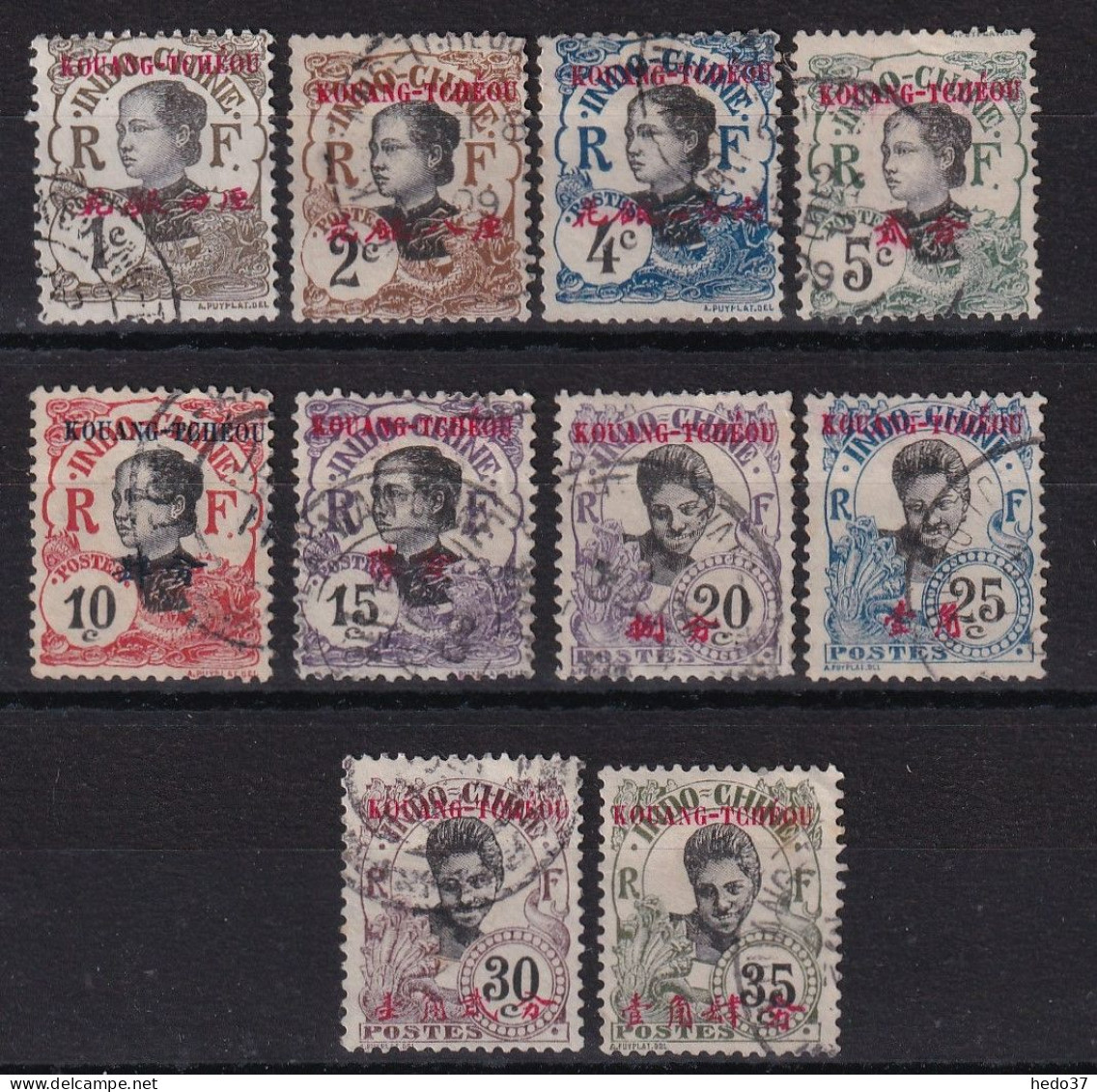 Kouang Tchéou N°18/27 - Oblitéré - TB - Used Stamps