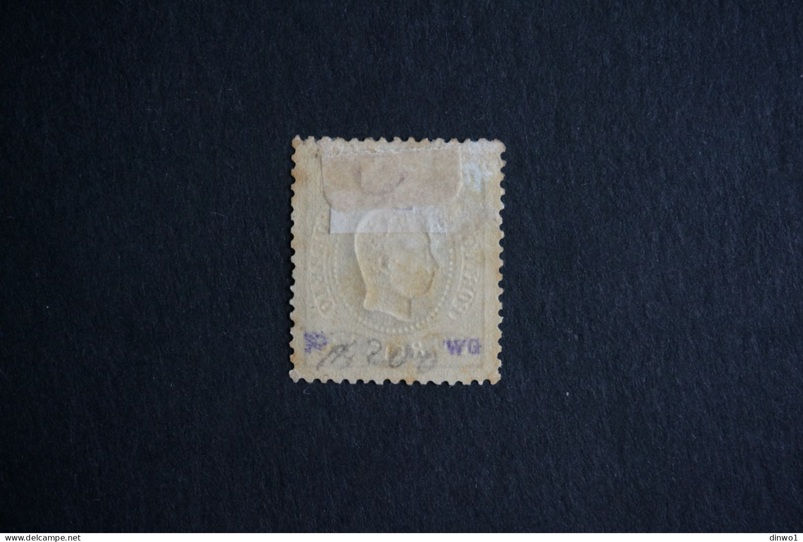 (T5) Portugal 1867 D. Luis I - 120 R (1885 Reprint) - Perf. 12½ (No Gum) - Unused Stamps