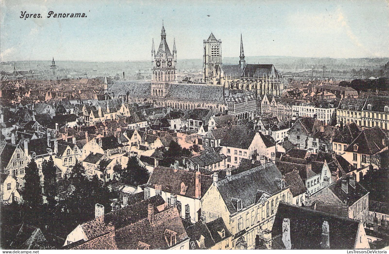 BELGIQUE - YPRES - Panorama - Carte Postale Ancienne - Andere & Zonder Classificatie