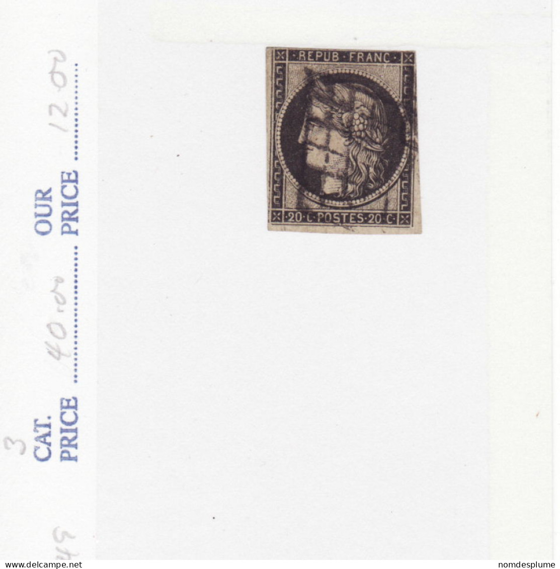 5309) France Ceres 1849 - 1849-1850 Ceres