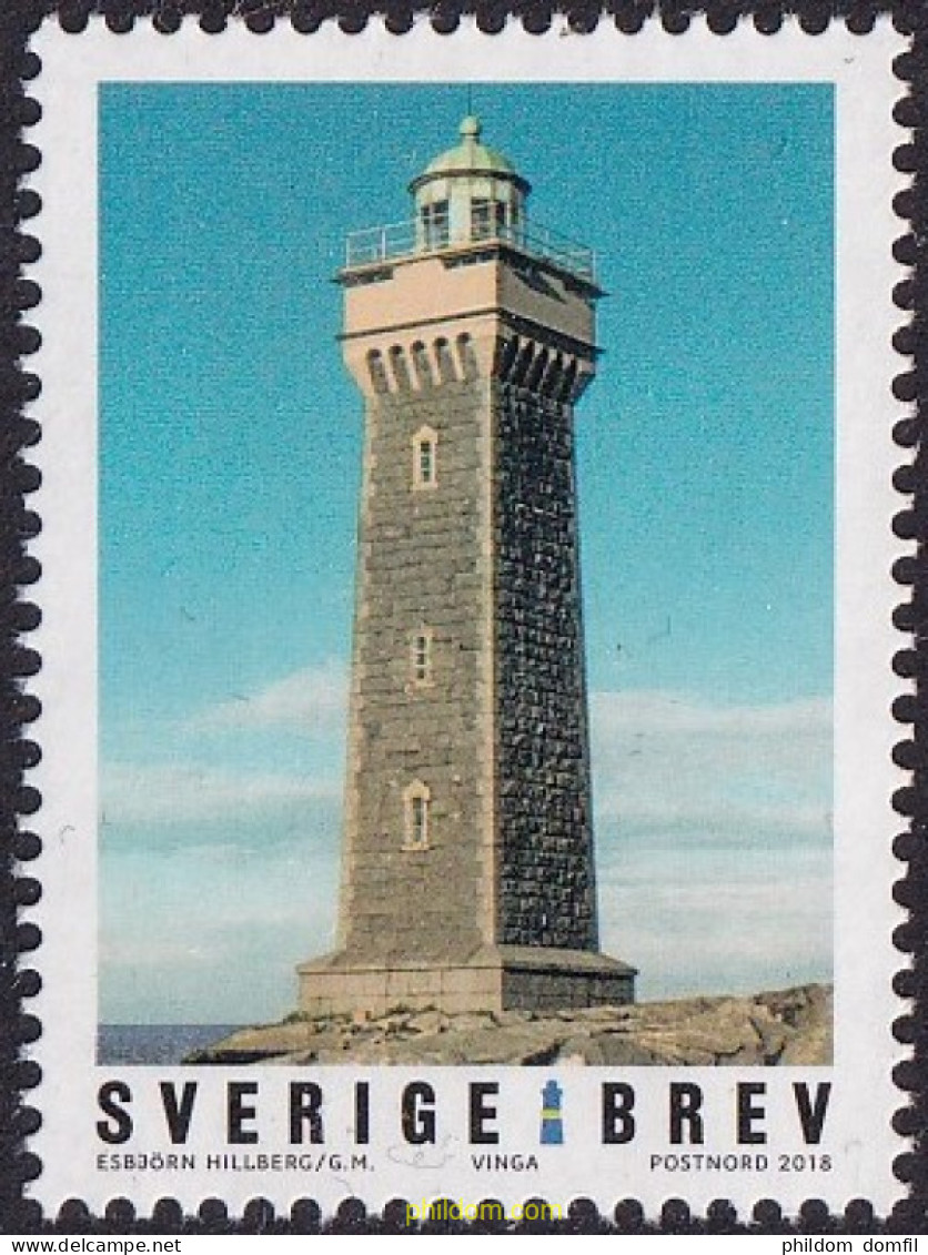 607738 MNH SUECIA 2018 FAROS - Oblitérés