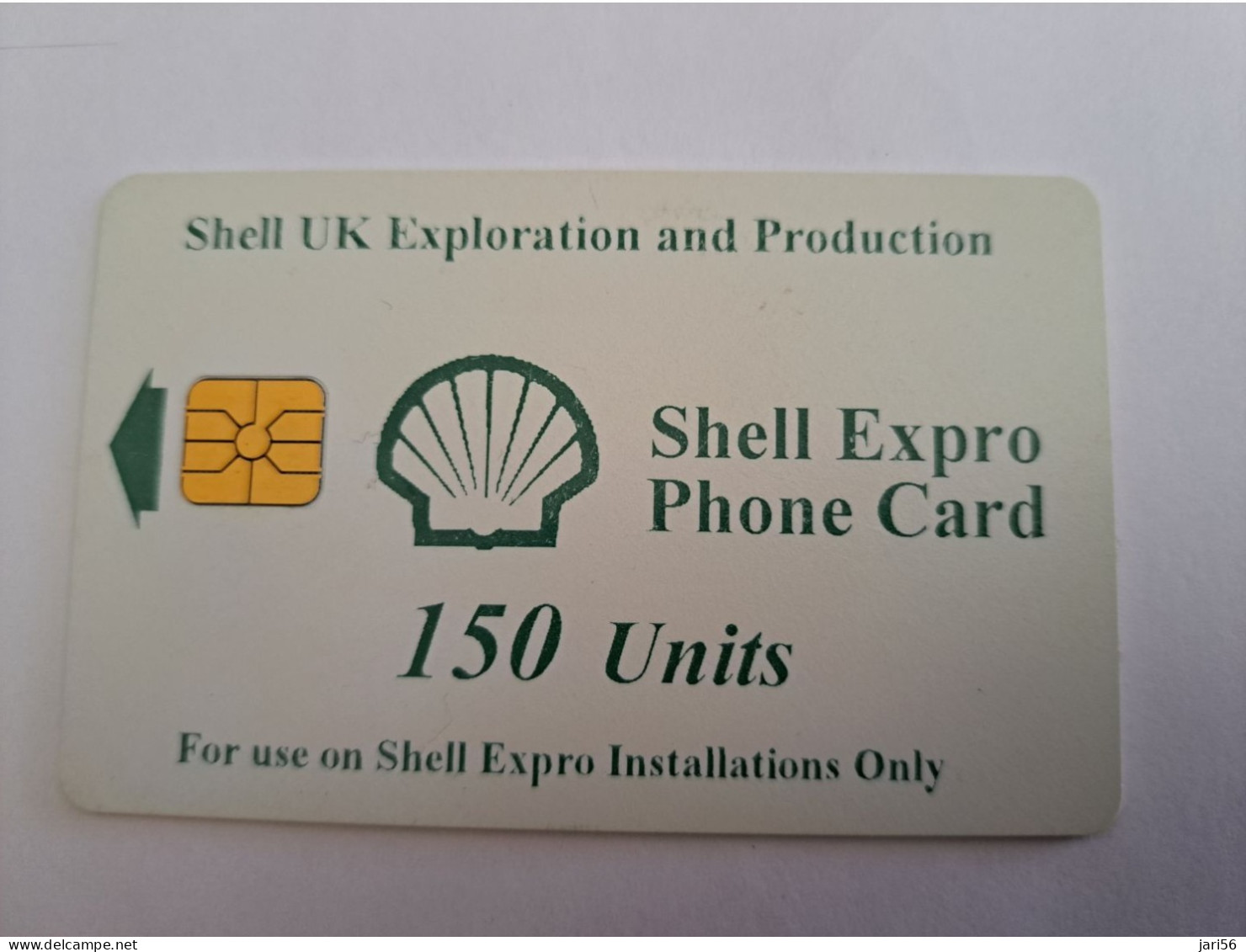 GREAT BRETAGNE  150 UNITS  CHIP CARD  SHELL EXPRO INSTALLATION CARD PHONE /OIL PLATFORM          **13070** - BT Emissions Etrangères