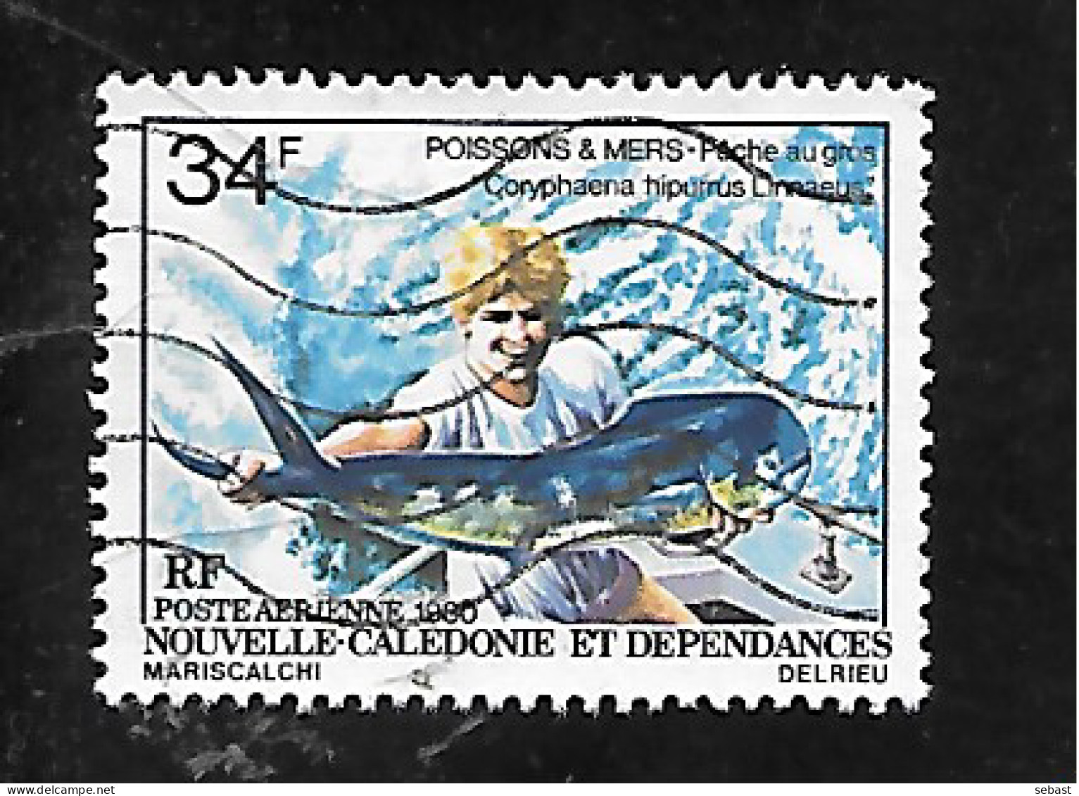 TIMBRE OBLITERE DE NOUVELLE CALEDONIE DE 1980 N° YVERT PA 202 - Usati