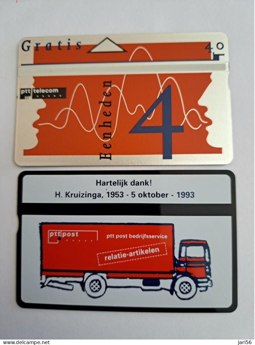 NETHERLANDS  4 UNITS /  CAR/AUTO  PTT POST TRUCK   / RCZ 696    MINT  ** 13079** - [3] Sim Cards, Prepaid & Refills