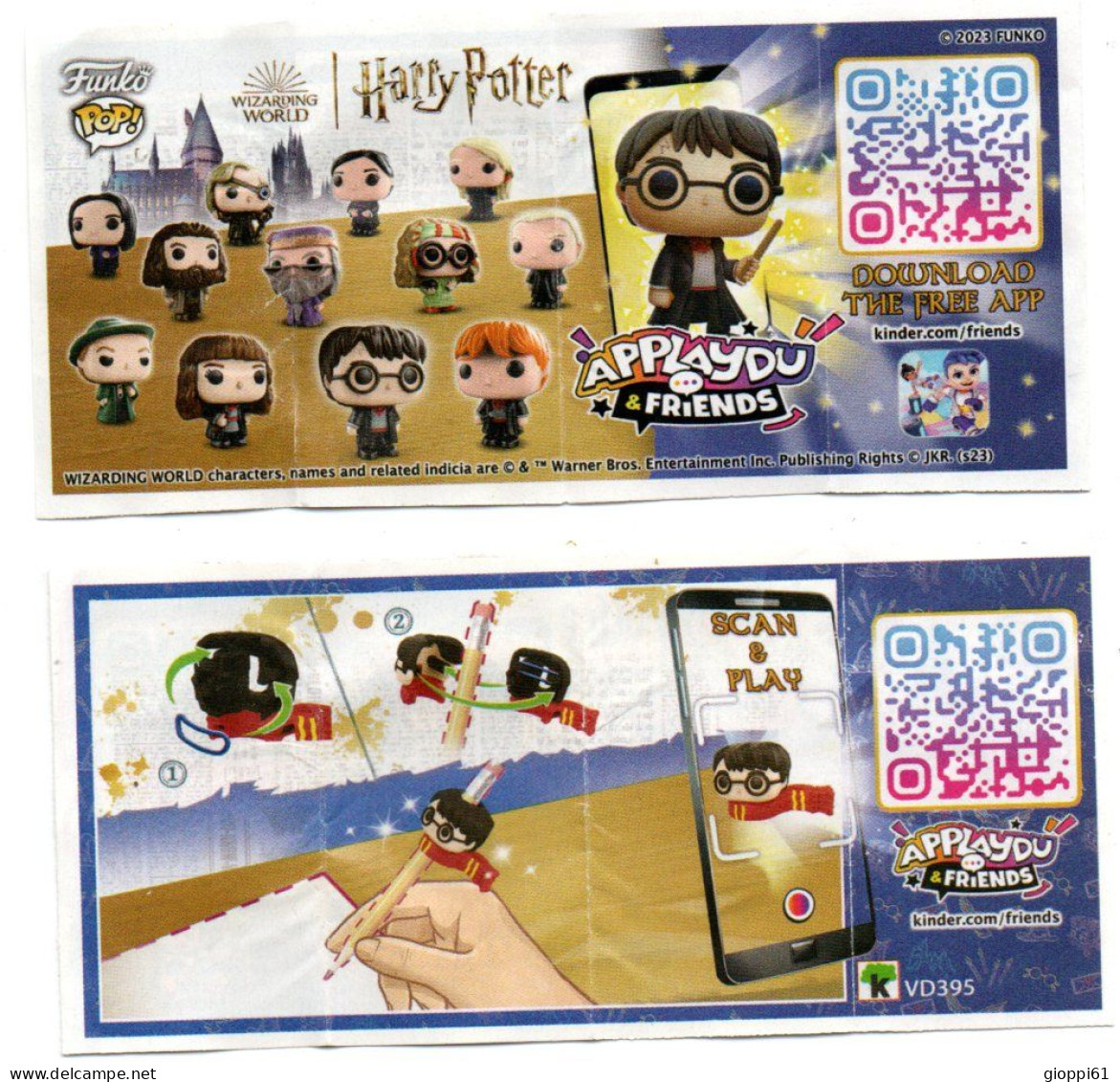 Istruzioni Kinder - Harry Potter (Fronte E Retro) - Instrucciones