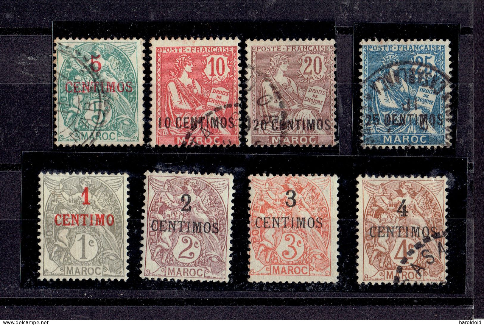 MAROC - LOT TP N°11/14 OB - 20/22 X - 23 OB - De B à TB - Altri & Non Classificati