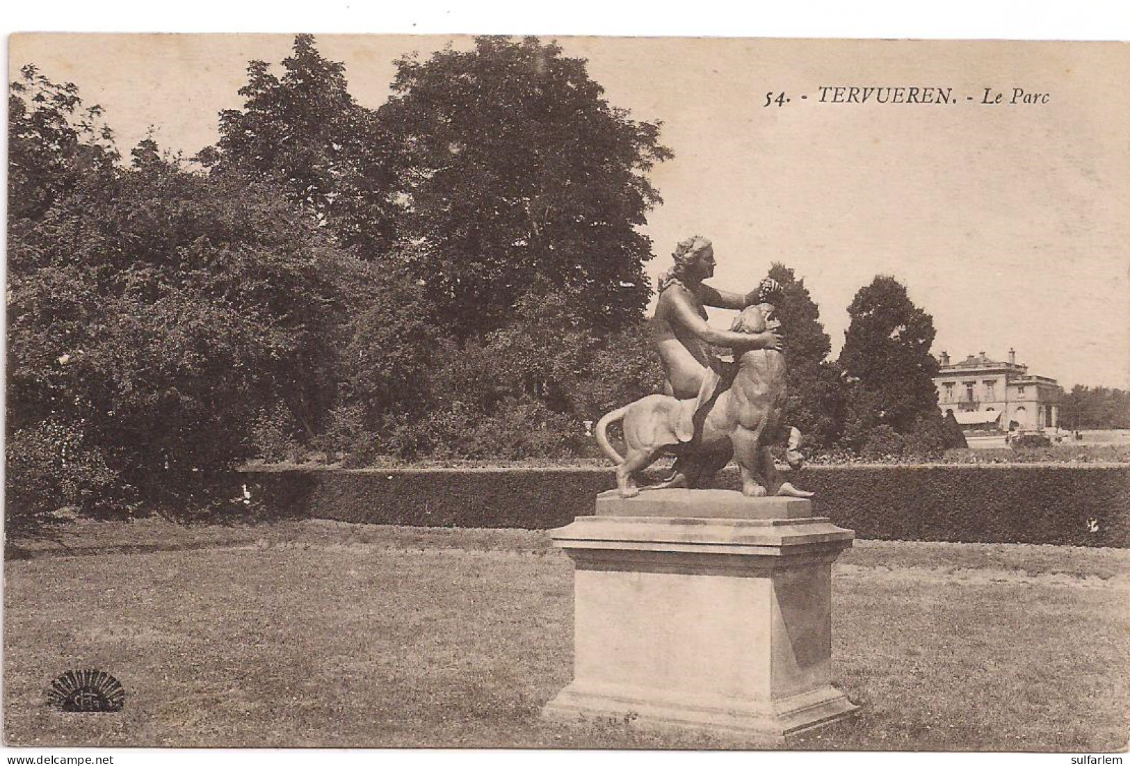 Carte Postale  TERVUREN. Le Parc 1922. - Tervuren