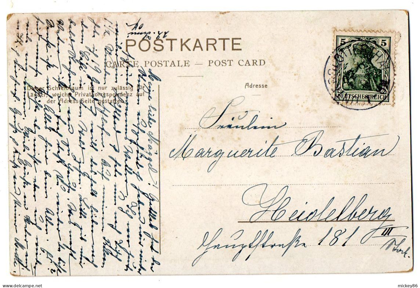 Allemagne--GLOTTERTAL--1907--Kuranstalt Glotterbad--Kurhaus Und Stahibad...timbre....cachet - Glottertal