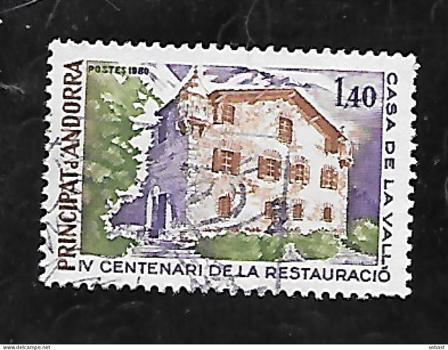 TIMBRE OBLITERE D'ANDORRE DE 1980 N° YVERT 289 - Gebruikt