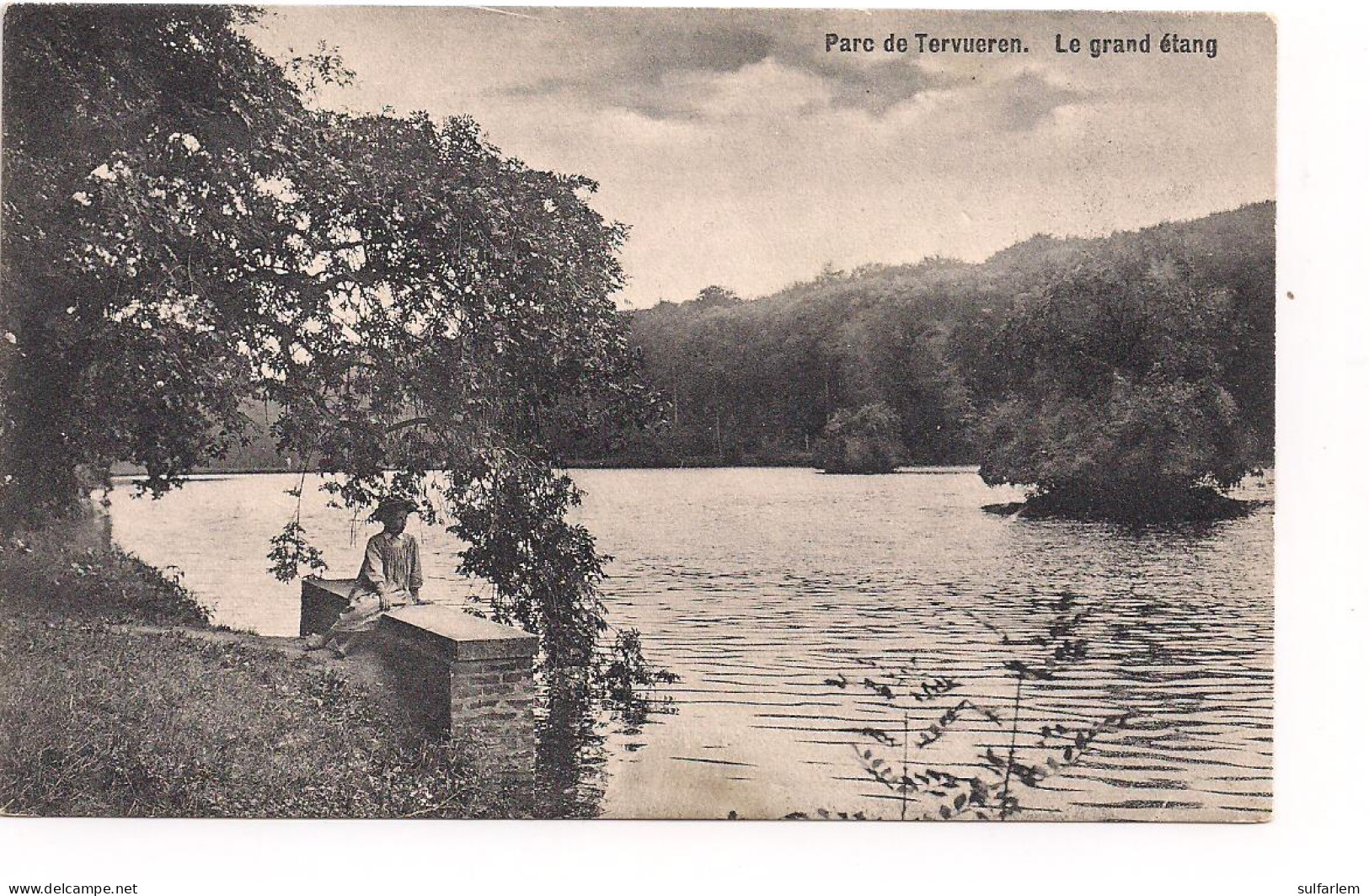 Carte Postale  TERVUREN. Le Grand étang. 1909. - Tervuren
