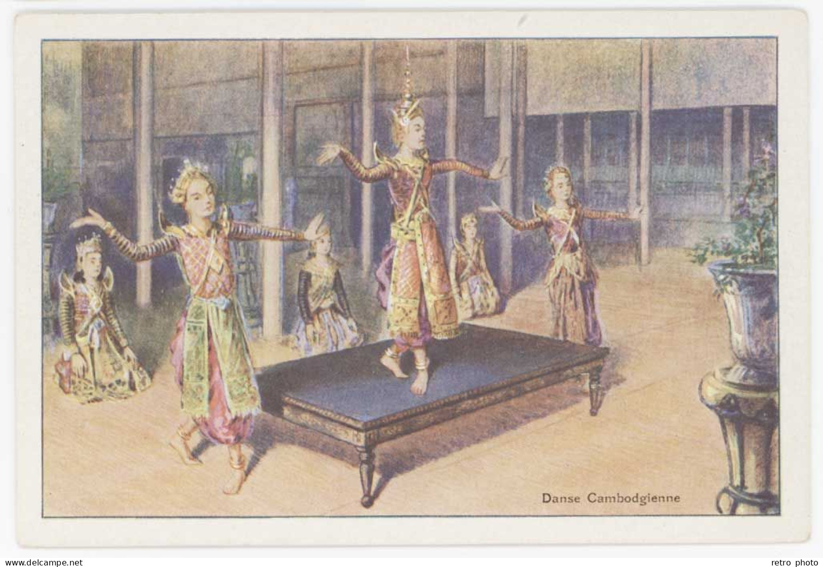 Cpa Pub Talon Le Gaulois, Ets Bergougnan, Clermont-Ferrand - Danse Cambodgienne  (S.12312) - Publicité