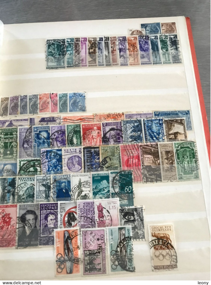 3 CLASSEURS  De TIMBRES  DIVERS  PAYS  Principalement  EUROPE  - Toutes Les Photos Ne Sont Pas Faites - Vrac (min 1000 Timbres)