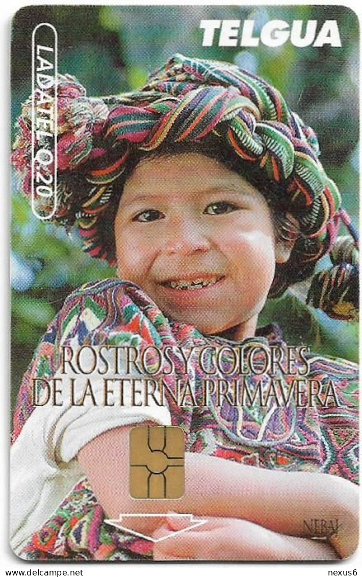 Guatemala - Telgua Ladatel - Nebaj, Gem5 Black, 1999, 20Q, Used - Guatemala