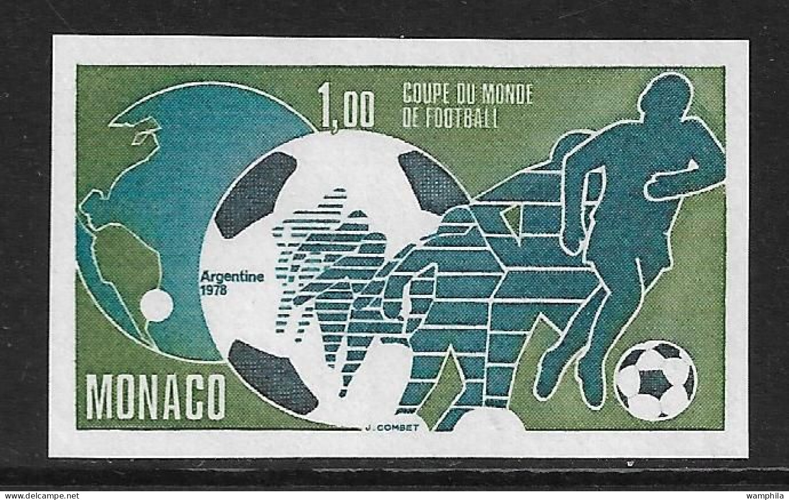 Monaco  Non Dentelé N°1138**. 1978 Coupe Du Monde De Football En Argentine, Cote 75€ - Variedades Y Curiosidades