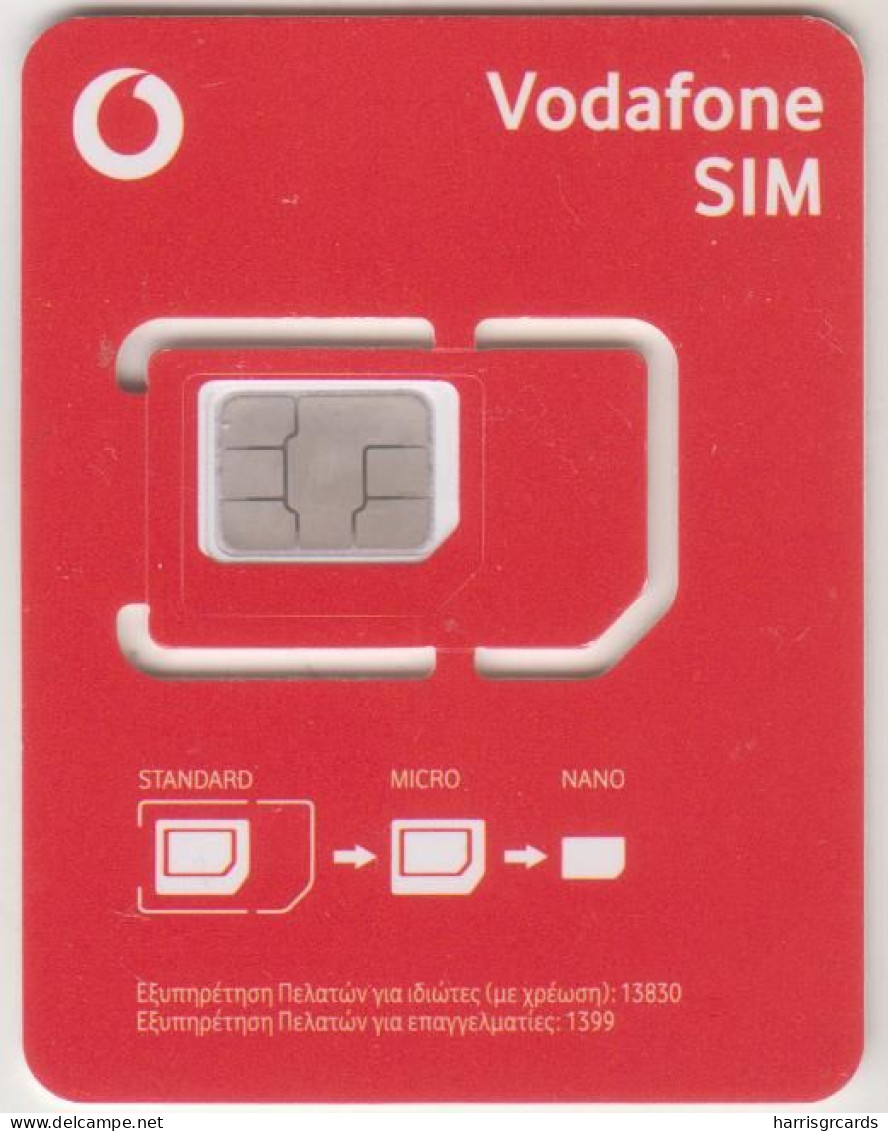 GREECE - Mini Sim, VODAFONE GSM Card, Mint - Griechenland