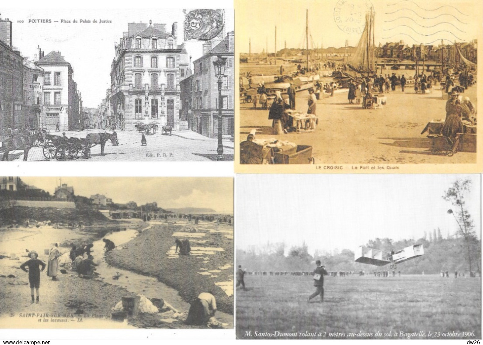 Lot N° 156 De 48 Reproductions De Cartes Anciennes - Scènes Et Vues De Villes Et Villages De France - 5 - 99 Postkaarten