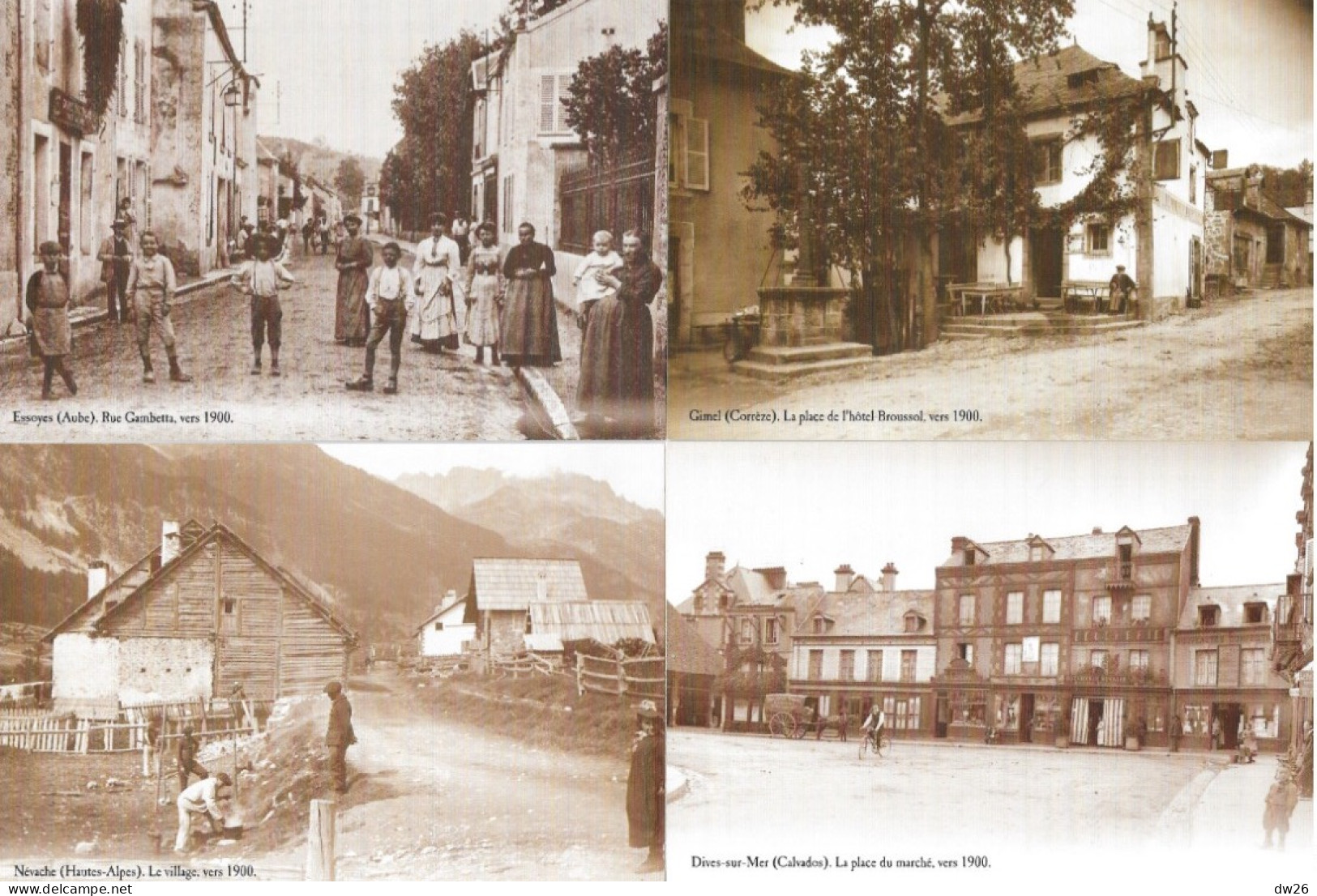 Lot N° 156 De 48 Reproductions De Cartes Anciennes - Scènes Et Vues De Villes Et Villages De France - 5 - 99 Postcards