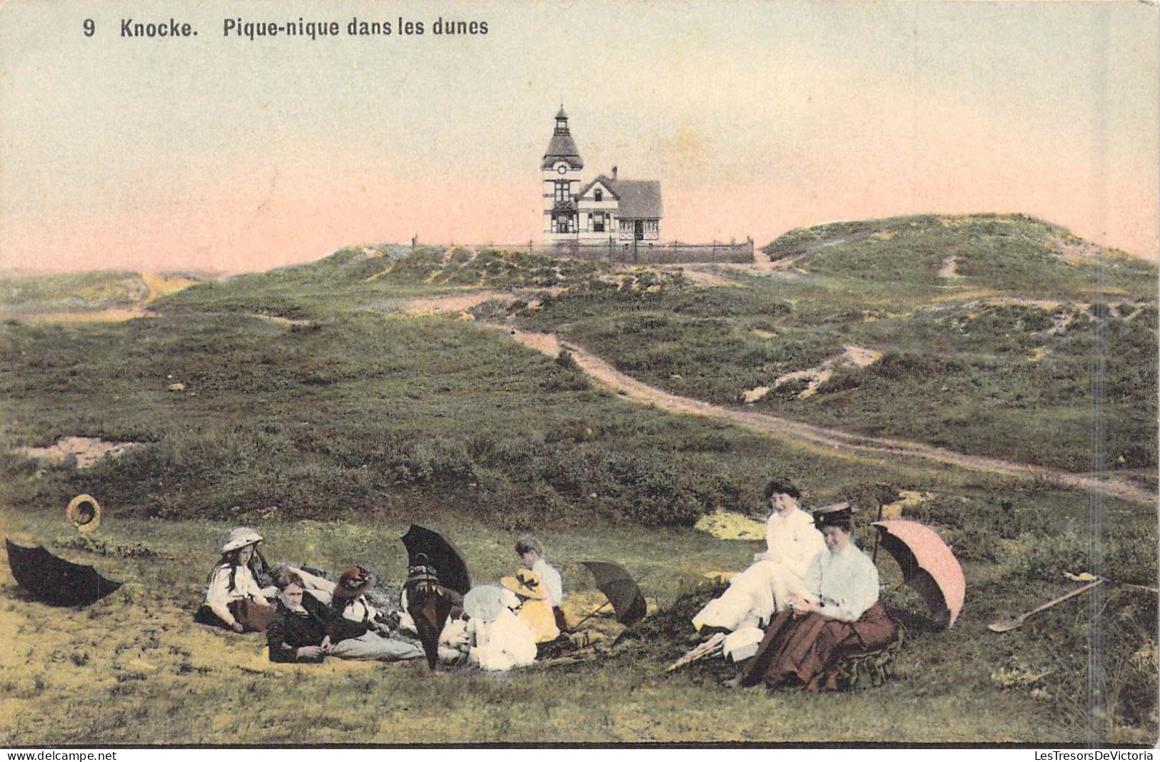 BELGIQUE - Knocke - Pique-nique Dans Les Dunes - Carte Postale Ancienne - Knokke