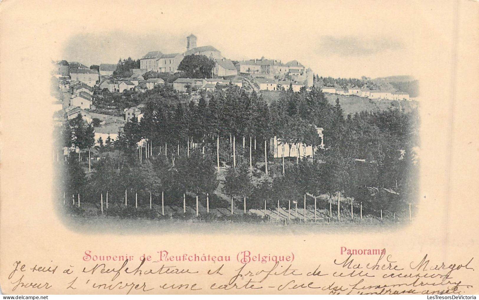 BELGIQUE - Neufchâteau - Souvenir De Neufchâteau - Panorama - Carte Postale Ancienne - Neufchateau