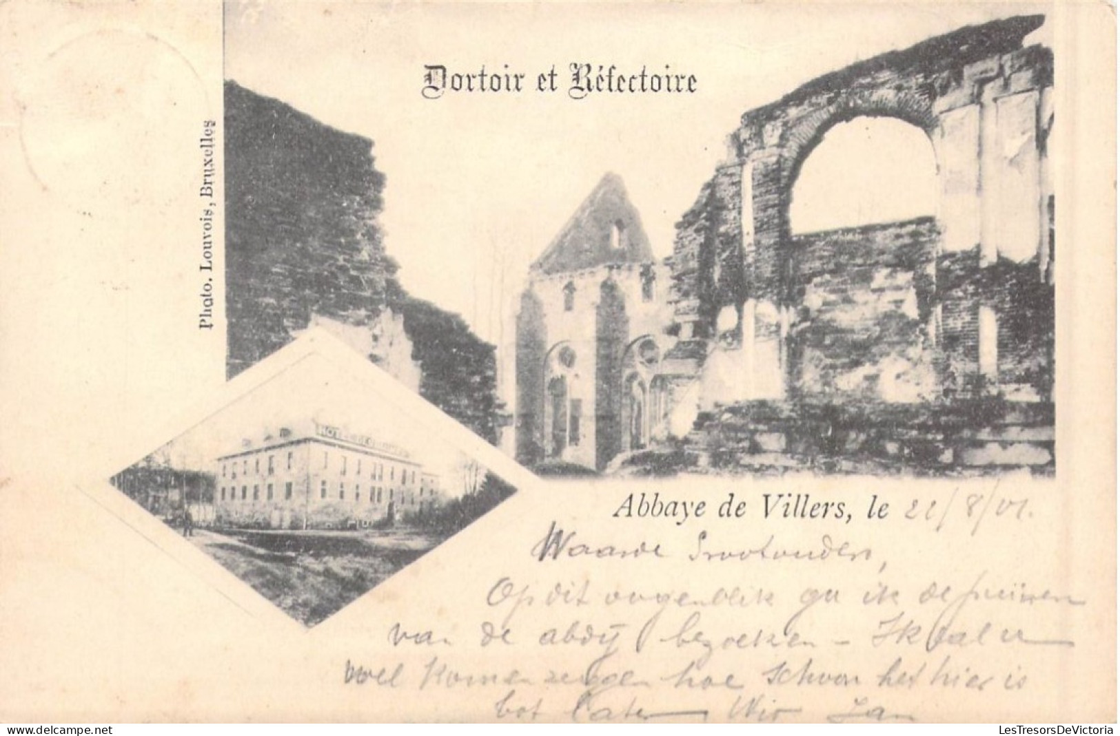 BELGIQUE - Villers-la-Ville - Dortoir Et Réfectoire - Abbaye De Villers Le 22/8/01 - Carte Postale Ancienne - Villers-la-Ville