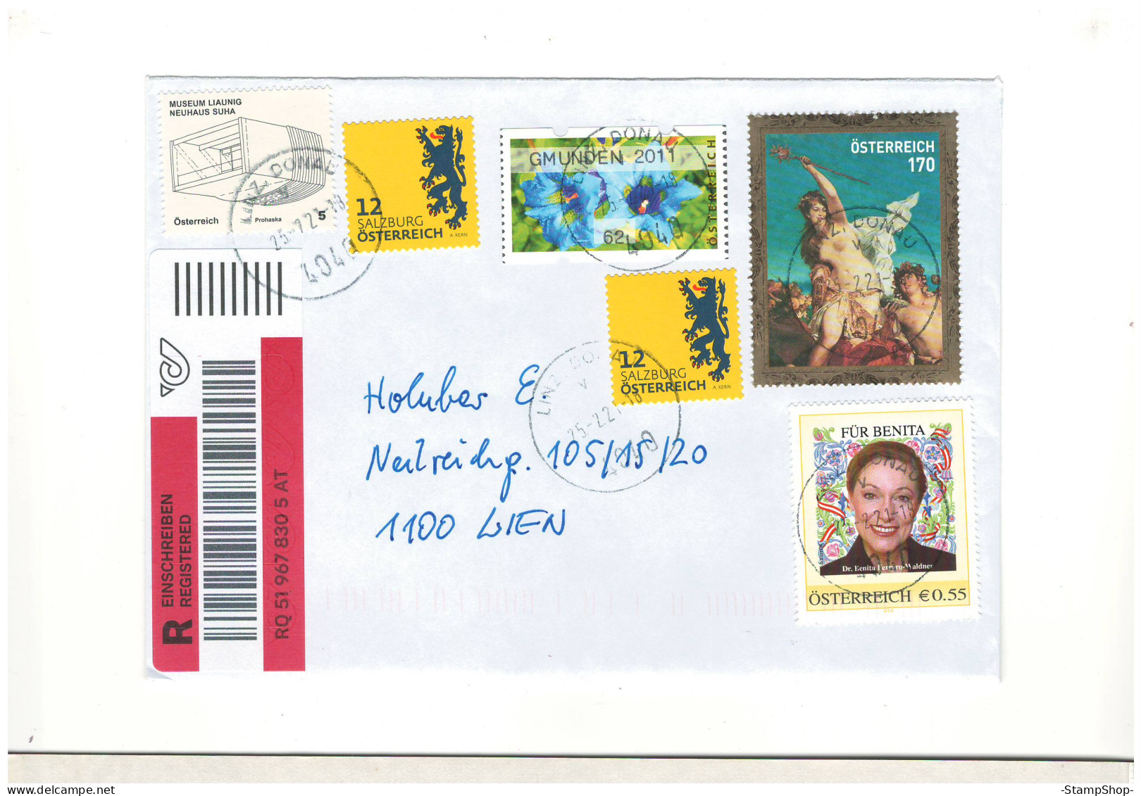 2021 Austria, Osterreich - Registered Leter / Cover, Modern Stamps - - CV30 - Storia Postale