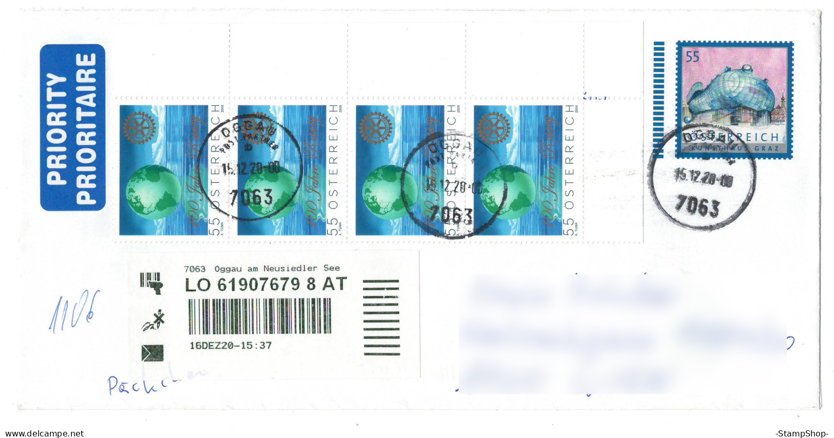 2020 Austria, Osterreich - Registered Leter / Cover, Modern Stamps - - CV44 - Storia Postale