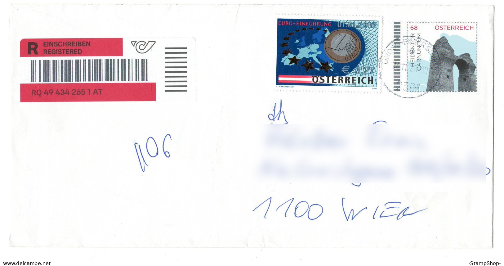 2020 Austria, Osterreich - Registered Leter / Cover, Modern Stamps - High Value - CV63 - Briefe U. Dokumente