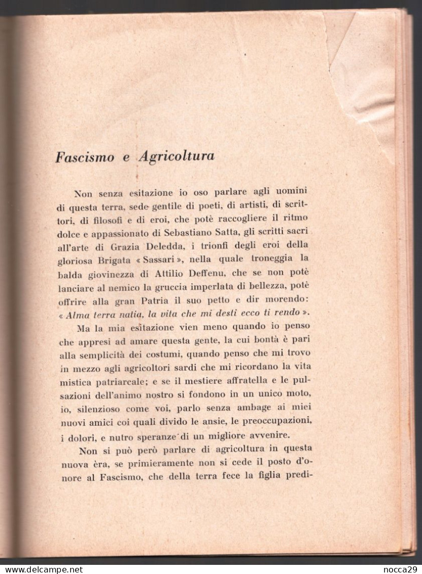 PAROLE E RIFLESSIONI 1933 LIBRO SULLA CONDIZIONE CARCERARIA - CORRADO FIACCAVENTO - ED. L.I.S. SASSARI (STAMP264)