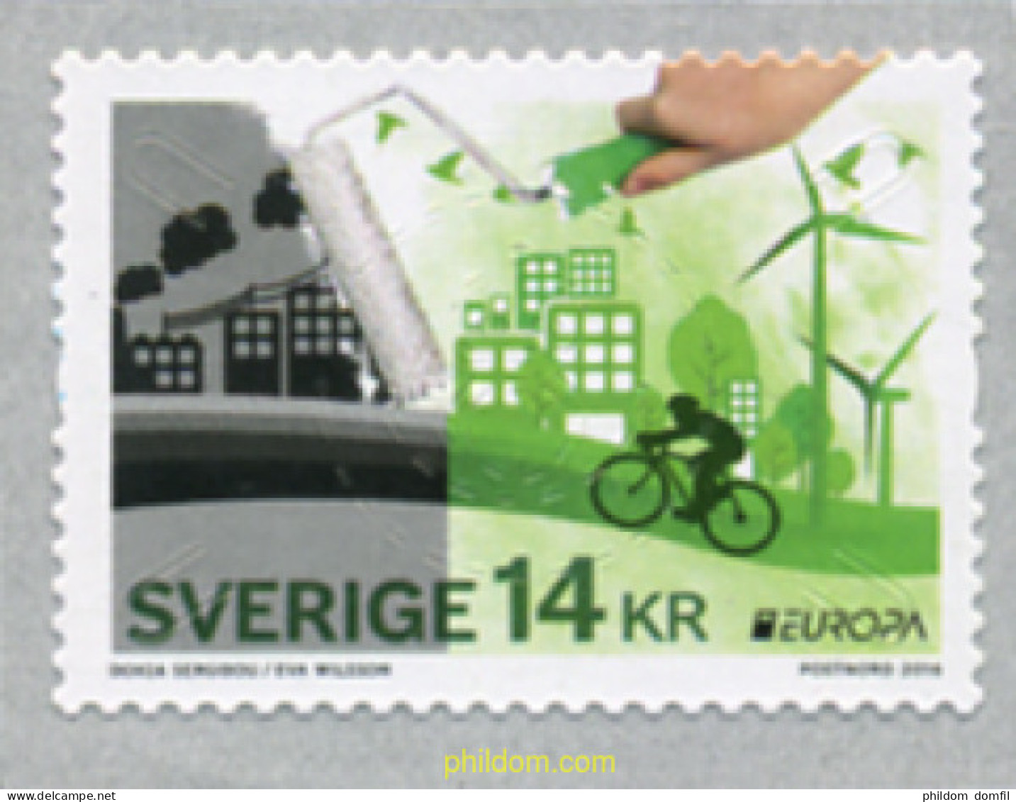 365449 MNH SUECIA 2016 EUROPA CEPT 2016 - ECOLOGIA EN EUROPA - PIENSA EN VERDE - Oblitérés