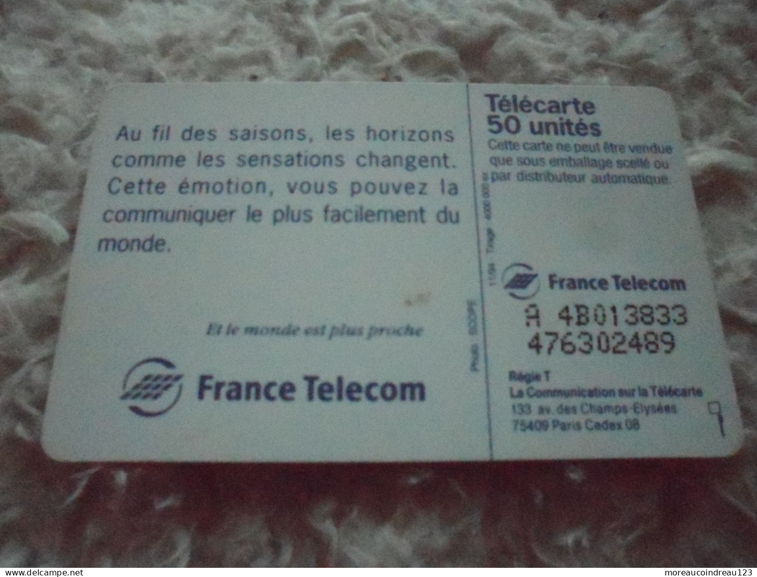 Télécarte Au Fil Des Saisons - Telekom-Betreiber