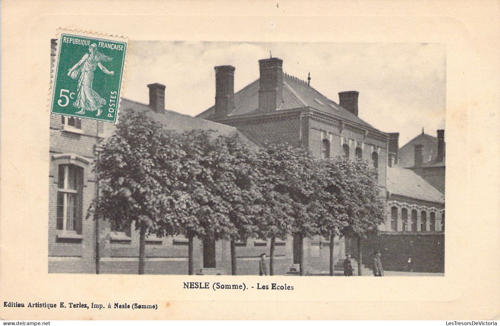 FRANCE - 80 - NESLE - Les écoles - Ed Terlez - Carte Postale Ancienne - Nesle