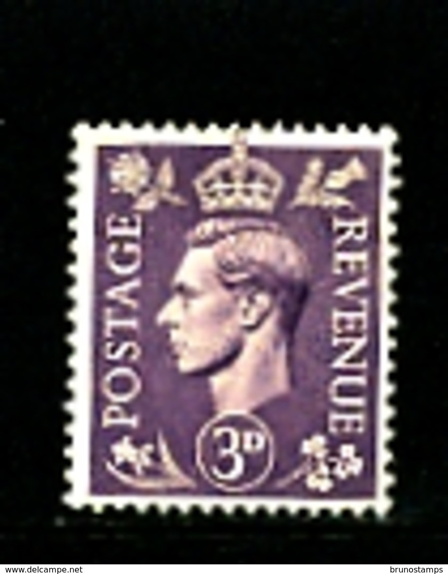 GREAT BRITAIN - 1941  3d  KGVI  LIGHT COLOURS  MINT  NH - Unused Stamps