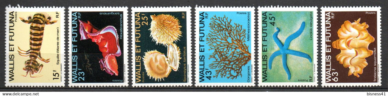 Col34 Wallis & Futuna N° 248 à 253  Neuf XX MNH  Cote : 13,40€ - Neufs