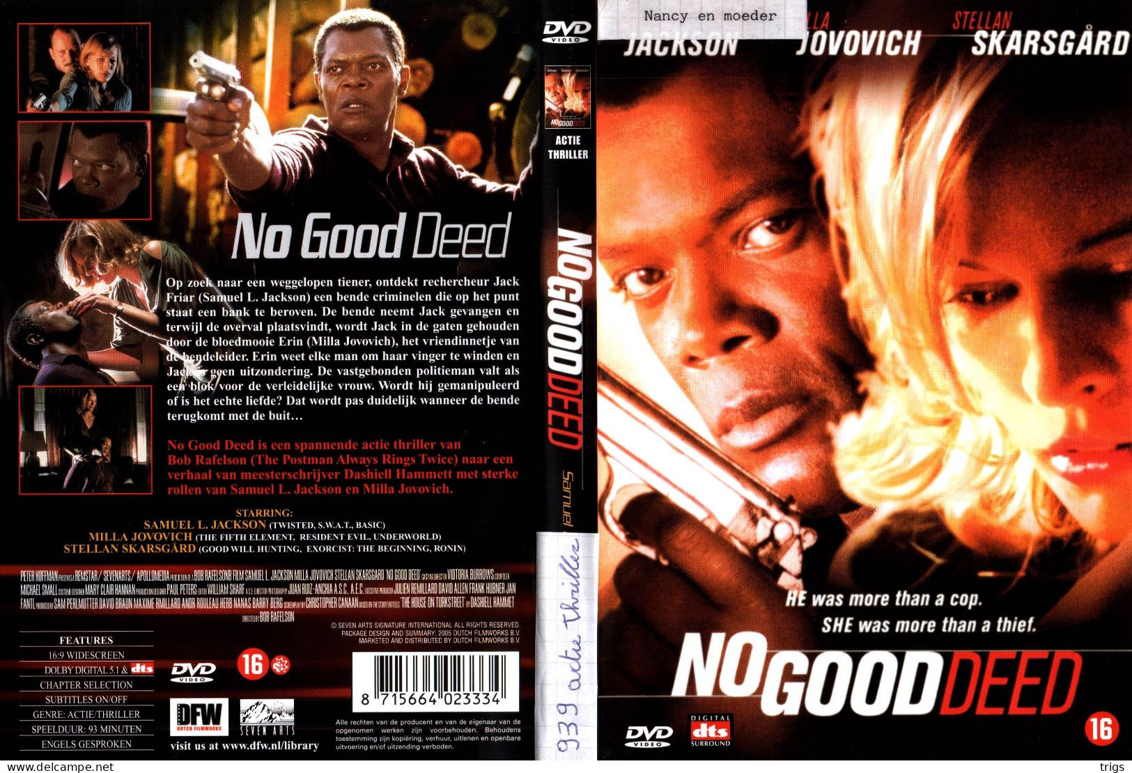 DVD - No Good Deed - Policiers