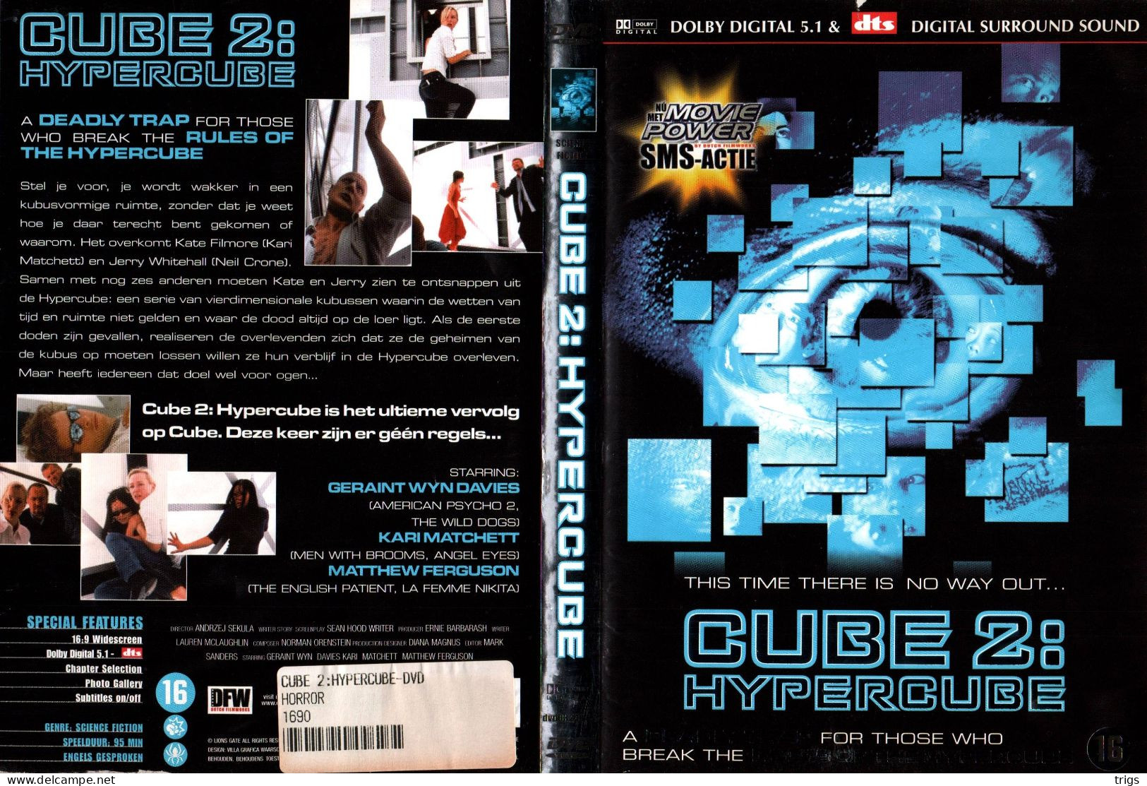 DVD - Cube 2: Hypercube - Horreur