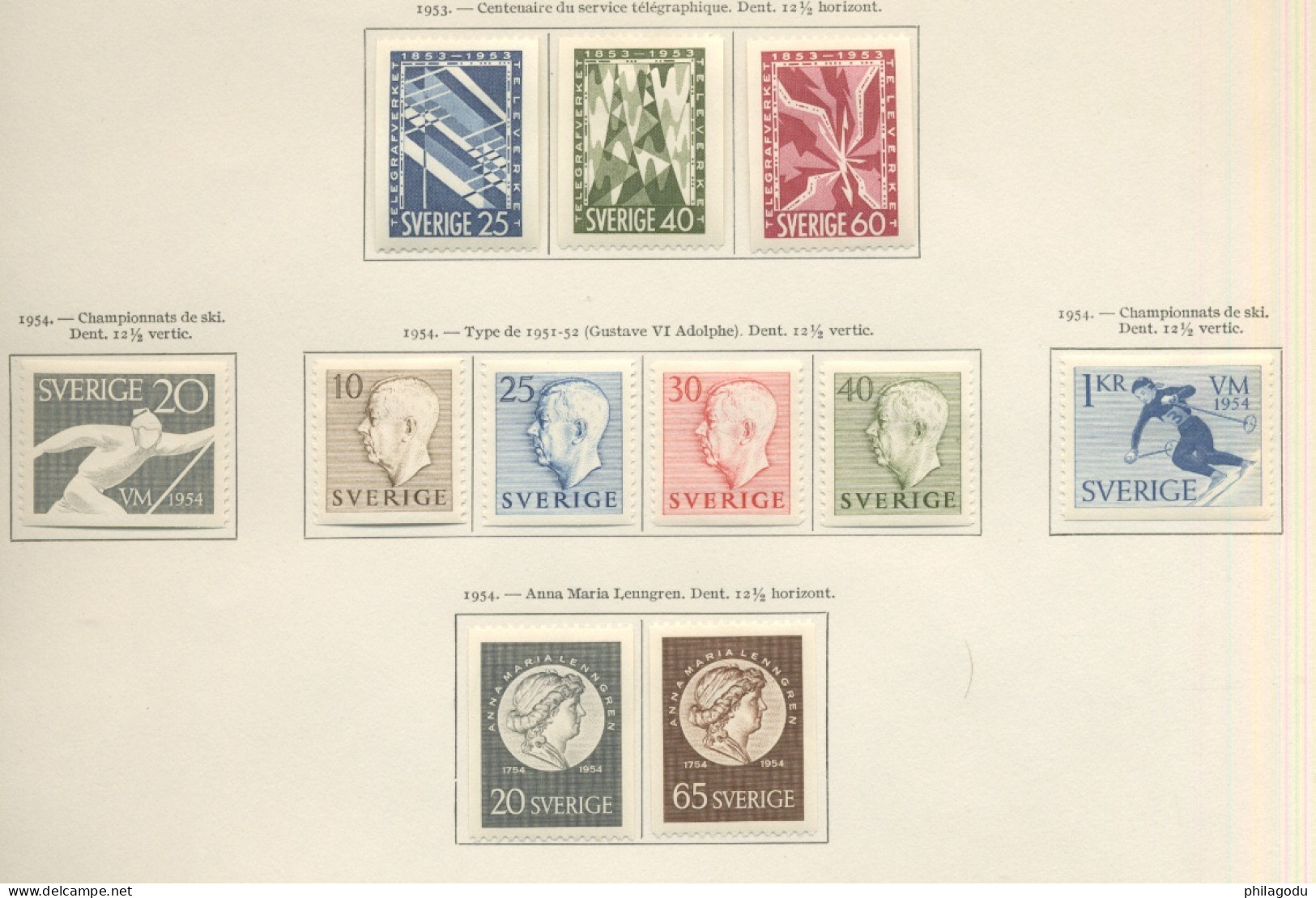 Collection SUEDE Jusque 1955   Timbres Neufs * Et Oblitérés De Qualité  Cote Yv.2015 = 1720 Euros - Verzamelingen