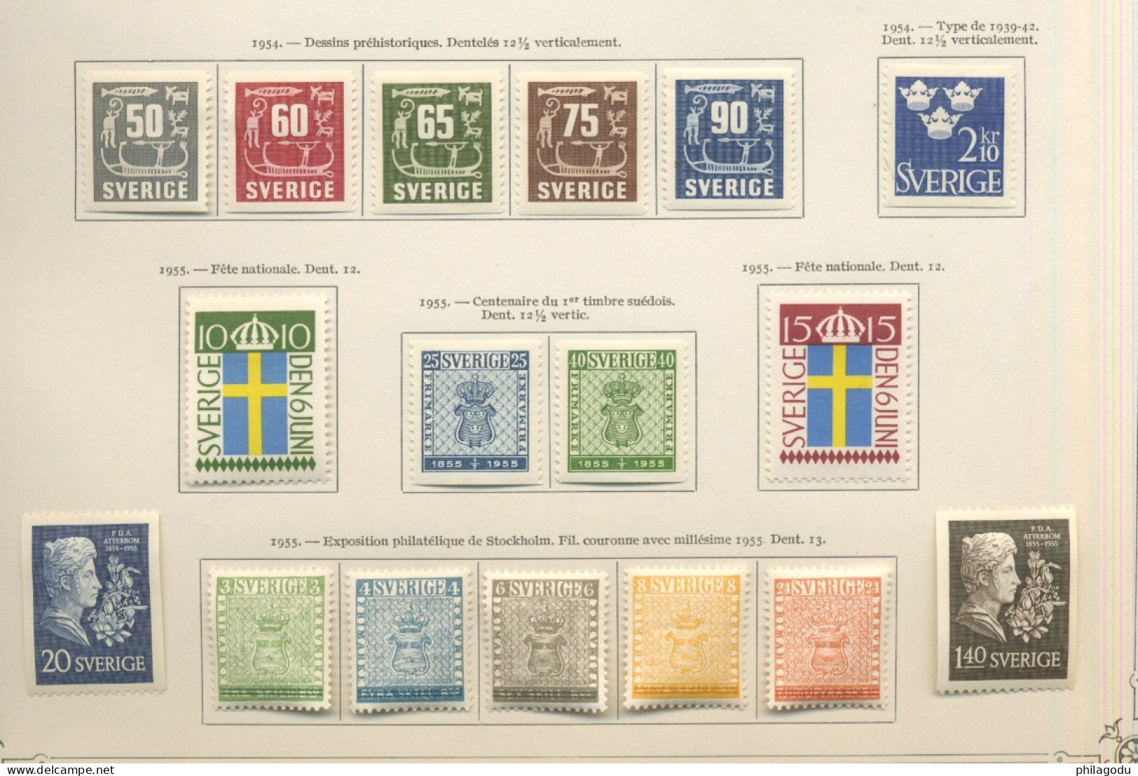 Collection SUEDE Jusque 1955   Timbres Neufs * Et Oblitérés De Qualité  Cote Yv.2015 = 1720 Euros - Collections