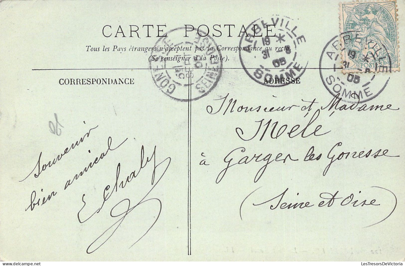 FRANCE - 80 - Abbeville - Le Port Naval - LL - Carte Postale Ancienne - Abbeville