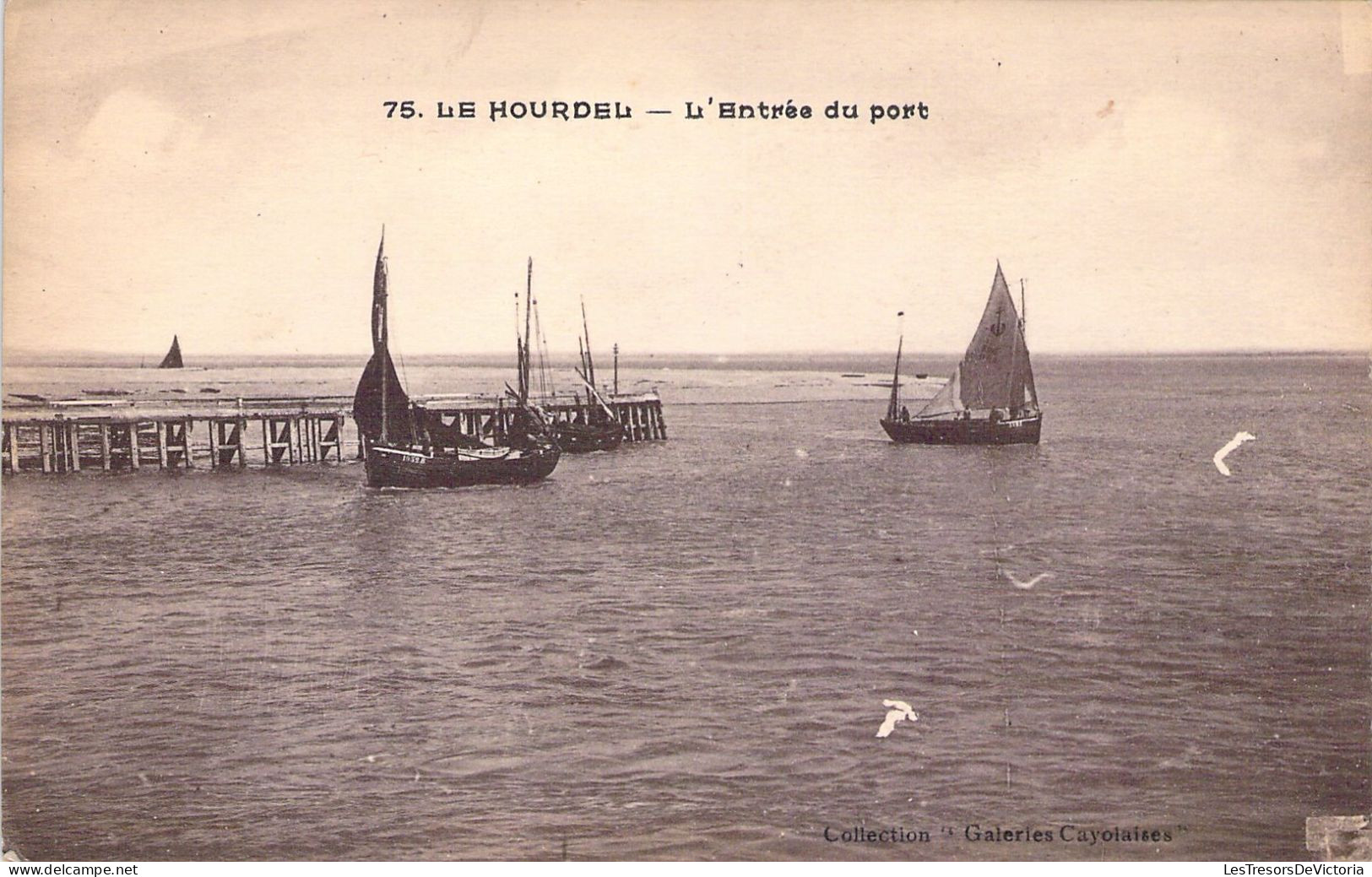 FRANCE - 80 - LE HOURDEL - L'Entrée Du Port - Bateau - Carte Postale Ancienne - Le Hourdel