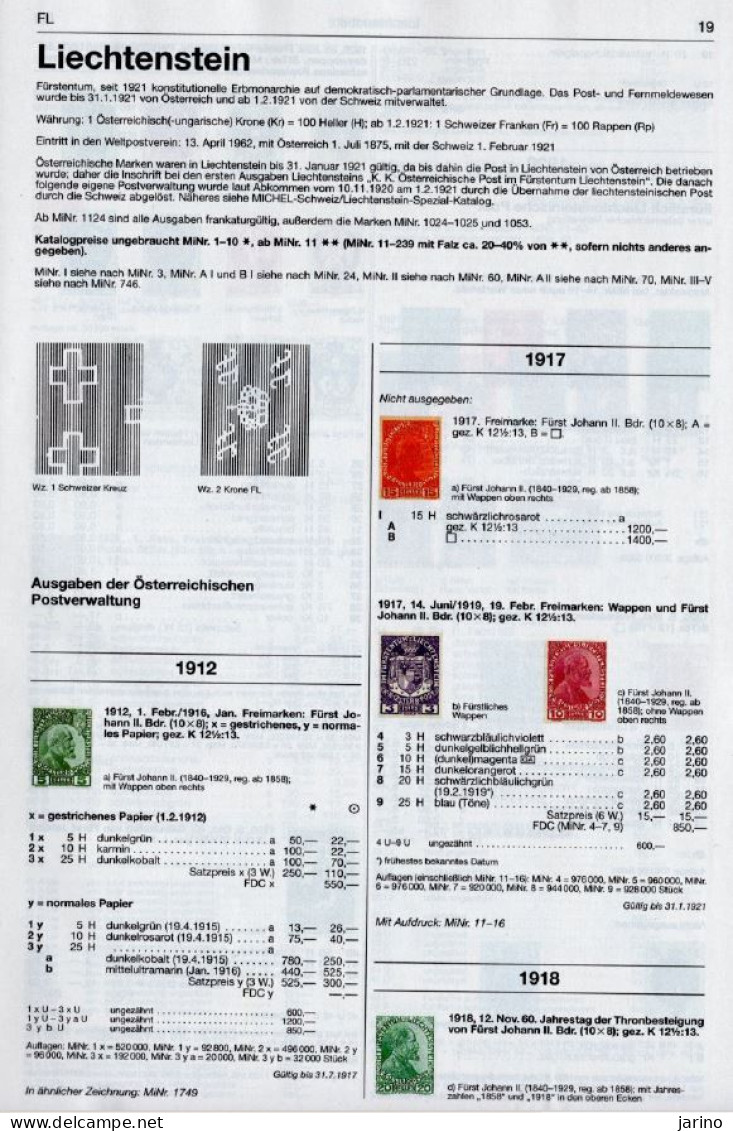 Michel 2022 Lichtenstein Via PDF,149 Pages,117 MB, Also Contains 16 Pages Of Introduction For English-speaking Readers - Svizzera