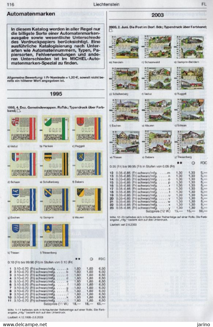 Michel 2022 Lichtenstein via PDF,149 pages,117 MB, Also contains 16 pages of introduction for English-speaking readers