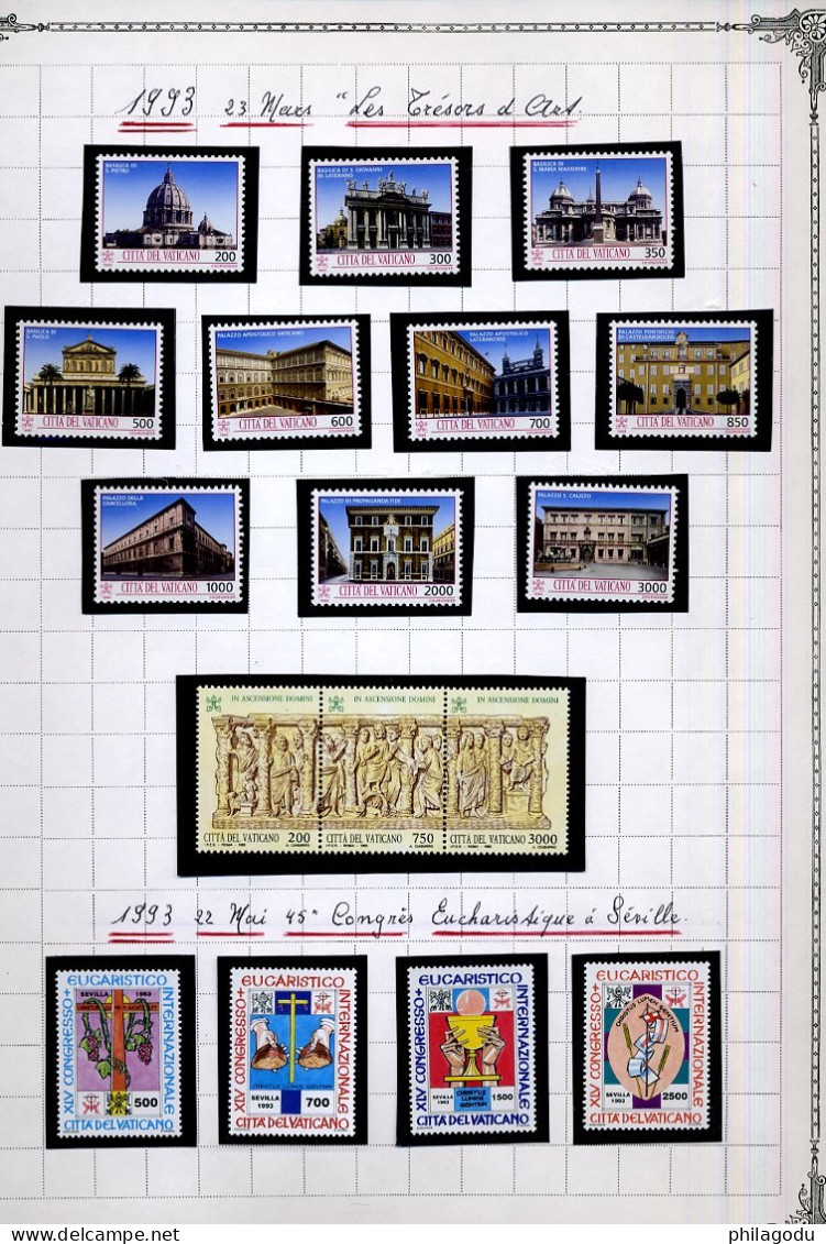 VATICAN Jolie Collection ** Sans Charnière De 1958-1994 Quasi Complete Cote 877 Euros - Collections