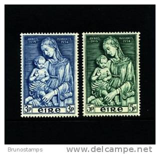IRELAND/EIRE - 1954  MARIAN YEAR  SET  MINT NH - Unused Stamps