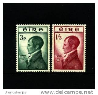 IRELAND/EIRE - 1953  ROBERT EMMET  SET  MINT NH - Neufs