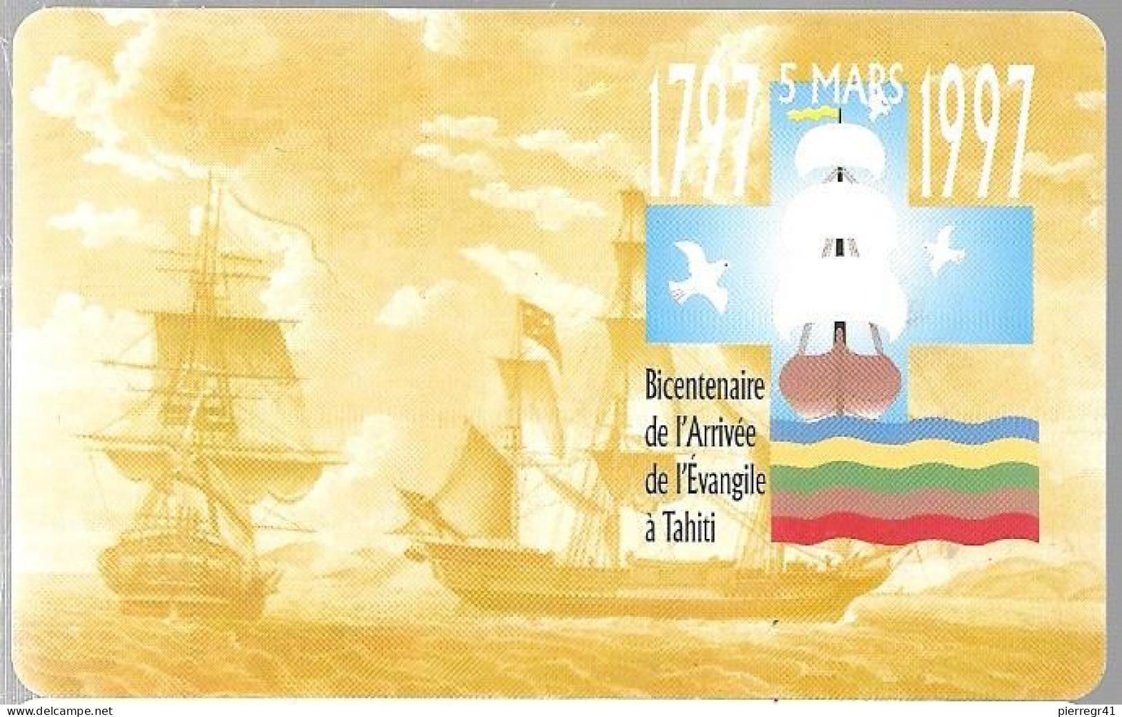 CARTEµ-PUCE-POLYNESIE-30U-PF54-GEMA-97/03-VOILIER DUFF-30000Ex-UTILISE-TBE- - Polynésie Française