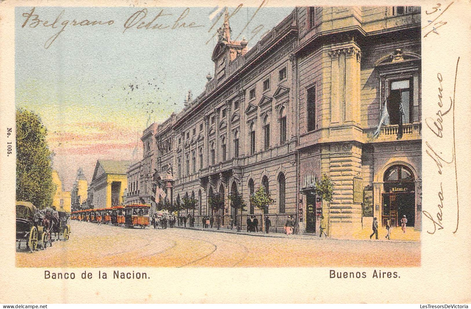 ARGENTINE - BUENOS AIRES - Banco De La Nacion - Carte Postale Ancienne - Argentine